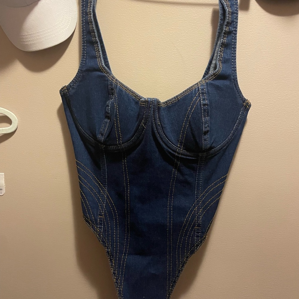 Ivy Park Addidas denim bodysuit